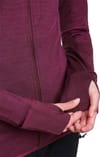 Icebreaker + W Merino Blend 300 RealFleece™ Descender LS Zip Hoodie Dk Berry - 5