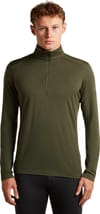 Icebreaker + M Merino 200 Oasis LS Half Zip Dk Loden