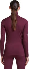 Icebreaker + W Merino 200 Oasis LS Half Zip Dk Berry - 3