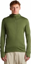 Icebreaker + M Merino 260 Quantum LS Zip Hoodie Sphagnum