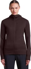 Icebreaker + W Merino 260 Quantum LS Zip Hoodie Bittersweet