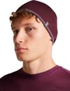Icebreaker + U Merino 200 Oasis Reversible Beanie Dk Berry Grey Plum - 4