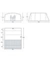 Kampa + Rockcliffe 06 Air Tc Charcoal/Warm Clay/Mushroom - 5