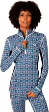 Kari Traa + Rose Half Zip Baselayer Top Dark Navy Blue - 3