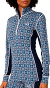 Kari Traa + Rose Half Zip Baselayer Top Dark Navy Blue - 6