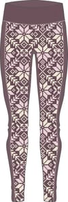 Anna High Waist Baselayer Pants Cocoa Powder + Kari Traa