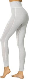Kari Traa + Anna High Waist Baselayer Pants Light Grey Melange - 4