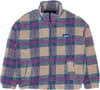 Loven Sherpa Fleece Jacket W Party Plaid + Kavu