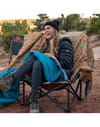 Kelty + Biggie Blanket Stormy Blue/Melted Stripes