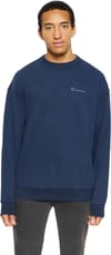 Knowledge Cotton Apparel + Loose Fit Sweat Owl Chill Camp Print Night Sky - 3