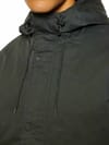 Knowledge Cotton Apparel + Waxed Canvas Casual Long Jacket Phantom - 5