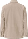Knowledge Cotton Apparel + Stretched 8-Wales Corduroy Overshirt Light Feather Gray