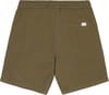 Knowledge Cotton Apparel + Boardwalk Slub Shorts With Elastic Waist Burned Olive