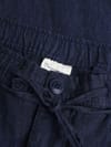 Knowledge Cotton Apparel + Fig Loose Linen Pants Yarndyed - Total Eclipse - 5