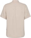 Knowledge Cotton Apparel + Regular Linen Short Sleeve Shirt Yarndyed - Light Feather Gray
