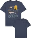 Regular Short Sleeve Heavy Single Jersey Printed Tee Vintage Indigo + Knowledge Cotton Apparel
