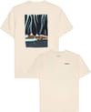 Regular Single Jersey Hik Printed T-Shirt Egret + Knowledge Cotton Apparel