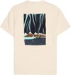 Knowledge Cotton Apparel + Regular Single Jersey Hik Printed T-Shirt Egret
