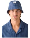 Knowledge Cotton Apparel + Ribstop Northern Lights Bucket Hat Blue - 3