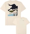 Regenerative Organic Cotton Back Print T-Shirt Egret + Knowledge Cotton Apparel