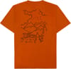 Knowledge Cotton Apparel + Regenerative Organic Cotton Back Print T-Shirt Pumpkin Spice - 3