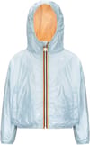 K-Way + P. Laurette Plus.2 Double Beige Sheepskin Blue Baby