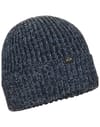 Martha Warm Knit Beanie Antic Blue Melange + LaMunt