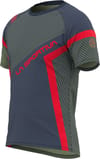 La Sportiva + Flow T-Shirt M Mountain Red/Cypress - 3