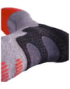 Lenz + Heat Sock 5.1 Toe Cap Slim Fit Grey/Red - 4