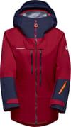 Haldigrat Air Hs Hooded Jacket Women Blood Red Marine + Mammut