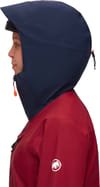Mammut + Haldigrat Air Hs Hooded Jacket Women Blood Red Marine - 7