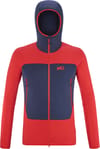 Fusion Grid Hoodie M Rouge Sapphire + Millet