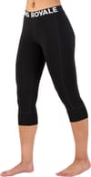 Mons Royale + Cascade W Merino Base Layer 3/4 Legging Black - 3