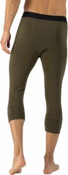 Mons Royale + Cascade M Merino Base Layer 3/4 Legging Dark Olive - 5