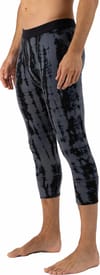 Mons Royale + M Cascade Merino Flex 200 3/4 Legging Garment Dyed Grey Tie Dye - 3