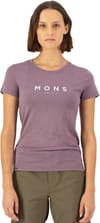 Mons Royale + W Icon Merino Classic T-Shirt Mauve