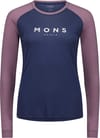 W Icon Merino Raglan Long Sleeve Midnight Mauve + Mons Royale