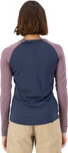 Mons Royale + W Icon Merino Raglan Long Sleeve Midnight Mauve - 3