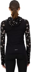 Mons Royale + Bella W Merino Long Sleeve Hood Black Daisy - 3