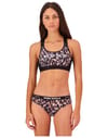 Mons Royale + Stella Merino X-Back Bra W Rock Leopard/Black