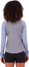 Mons Royale + Icon Merino Raglan LS W Grey Heather/Skyline - 3