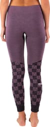 Mons Royale + Ascender Merino Baselayer Legging W Mauve/Black