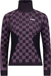 Ascender Merino Baselayer Mock Neck LS W Mauve/Black + Mons Royale