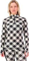 Mons Royale + Cascade Merino Baselayer 1/4 Zip LS W Check