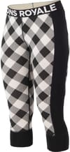 Cascade Merino Baselayer 3/4 Legging W Check/Black + Mons Royale