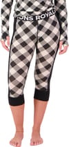 Mons Royale + Cascade Merino Baselayer 3/4 Legging W Check/Black