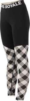 Cascade Merino Baselayer Legging W Check/Black + Mons Royale