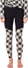 Mons Royale + Cascade Merino Baselayer Legging W Check/Black