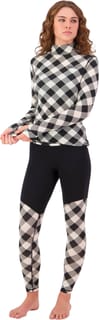 Mons Royale + Cascade Merino Baselayer Legging W Check/Black - 4