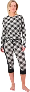 Mons Royale + Cascade Merino Baselayer LS W Check - 4
